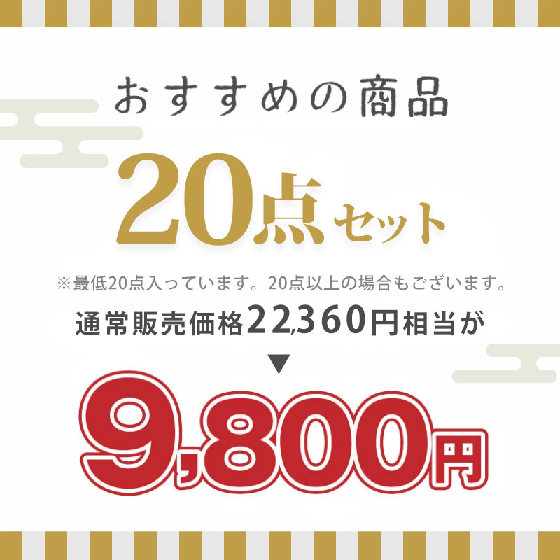 おすすめの商品 20点セット9,800円