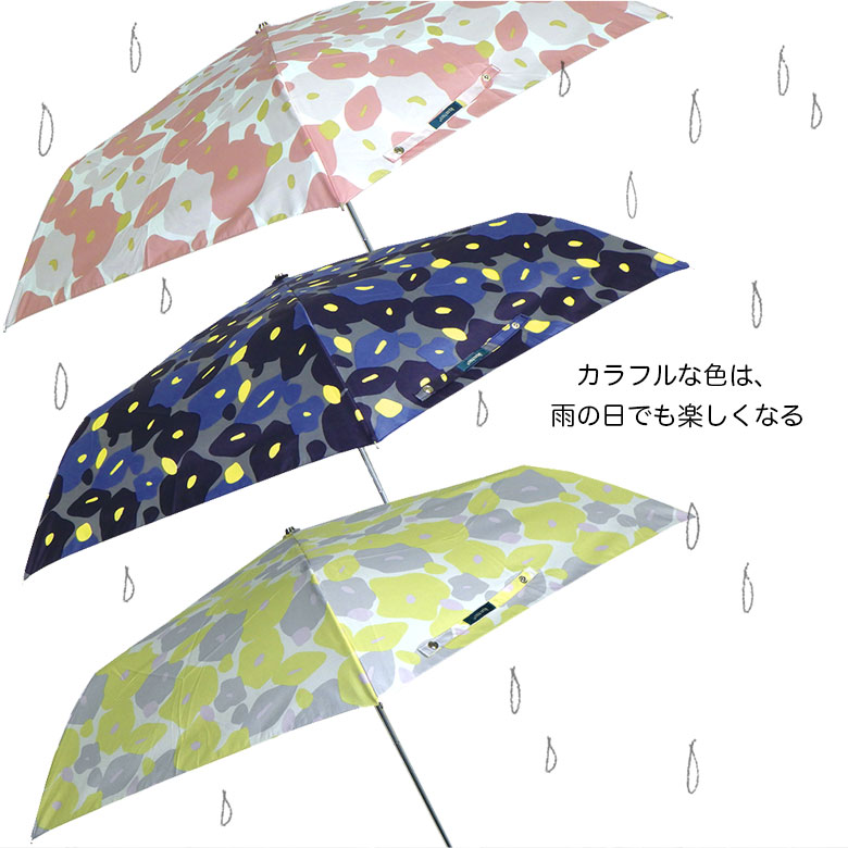 折り畳み傘 フラワー柄